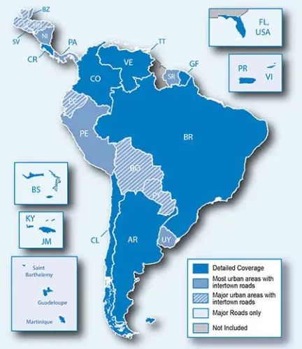 CN South America for Garmin Devices-On Micro SD Card