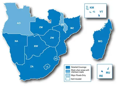 Garmin City Navigator Southern Africa NT-OnMicro SD Card